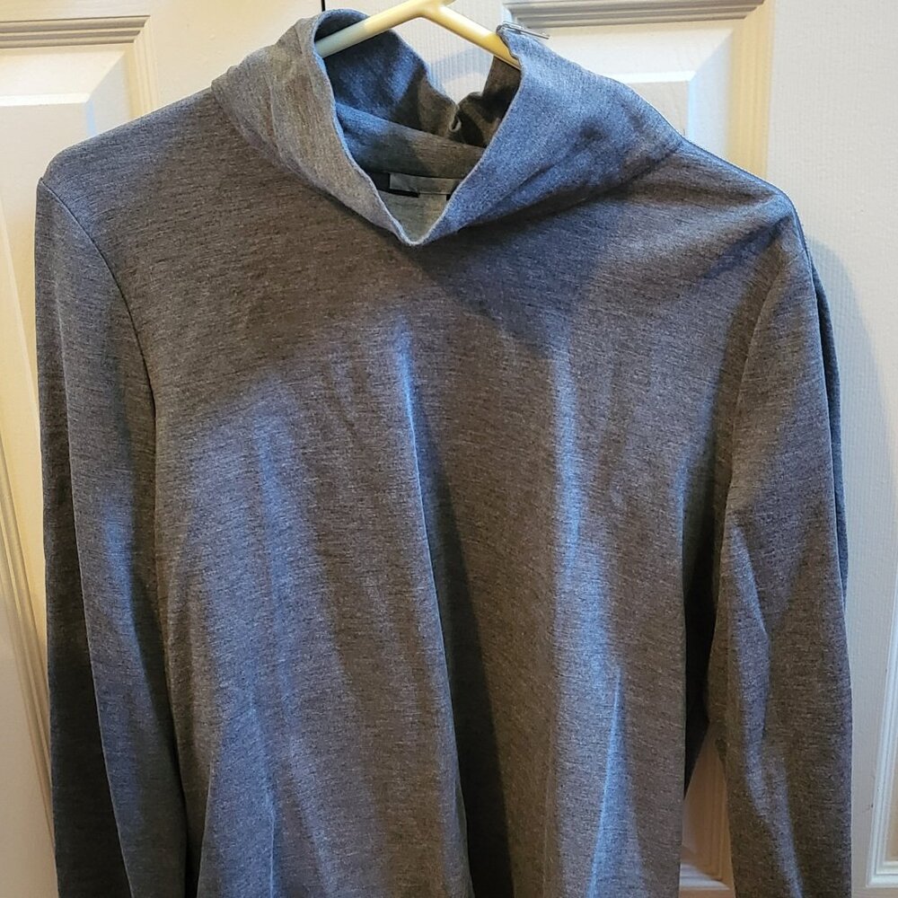 COS Women's gray top with zipper accent, size XL